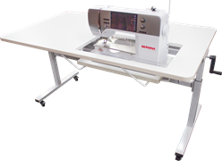 Horn - Height Adjustable Sewing and Cutting Table White (Flat Packed)
